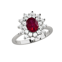 Anillo Nardelli Gioielli Mujer in Oro Rubino EL0873R